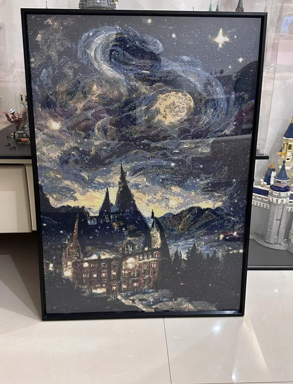 Diamond Painting of Hogwarts Castle